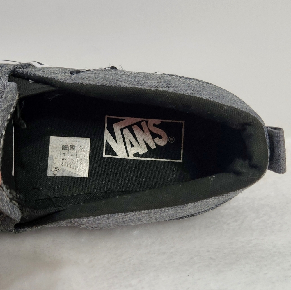 Vans Asher Heather Gray Classic Skate Canvas Slip On Sneaker Shoe Youth 12 - Picture 12 of 14